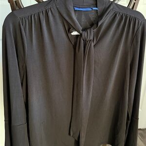 Apt. 9 Black Tie-Neck Blouse